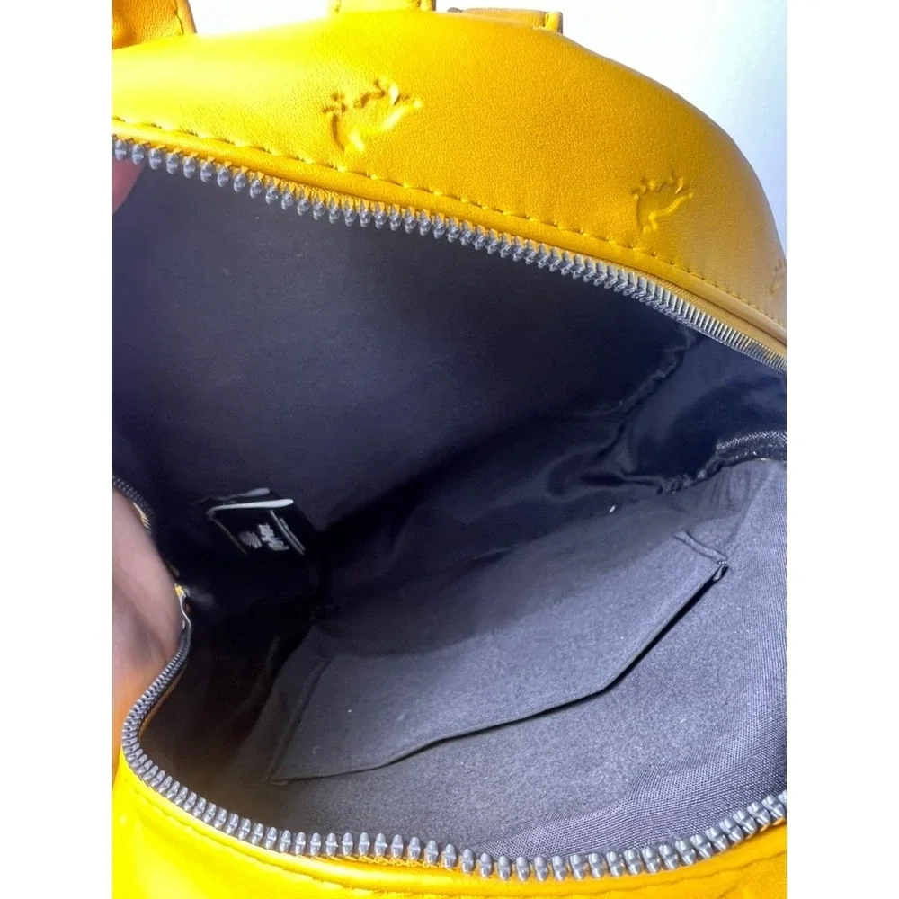 Bioworld Harry Potter Hufflepuff Mini Backpack‎ Bag Yellow Faux Leather Hogwarts
